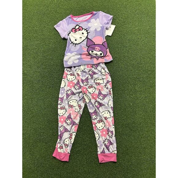 Hello Kitty and Kuromi Girls Character Graphic Pajama Set Size Size XS - Picture 1 of 5